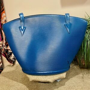 Louis Vuitton Blue Epi Leather Saint Jacques Shoulder Bag